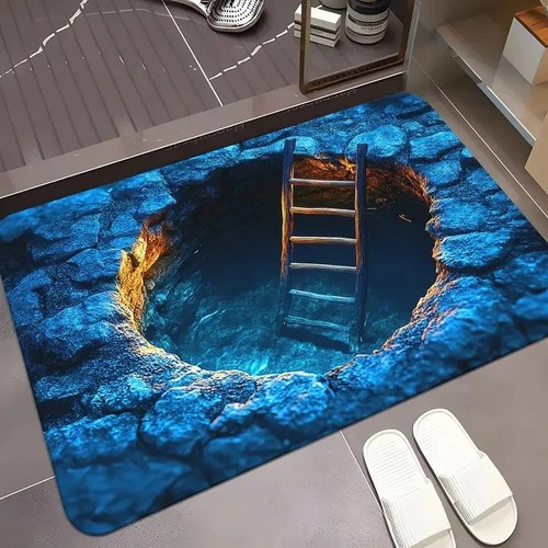 Optical illusion rug - 3d,