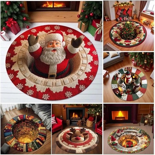 Christmas decorations rug - christmas, 3d