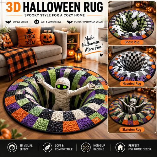 Halloween rug novelty - 3d, rug,
