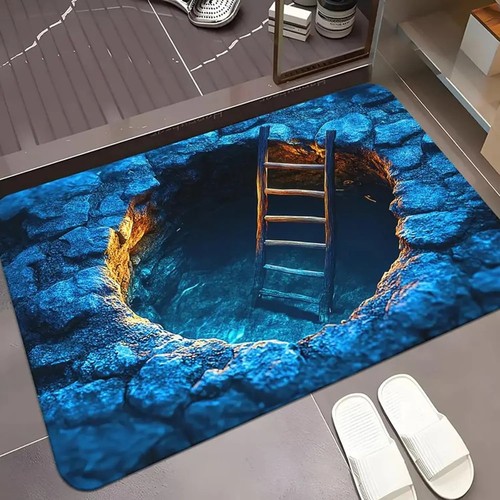 Halloween door mat - 3d, optical