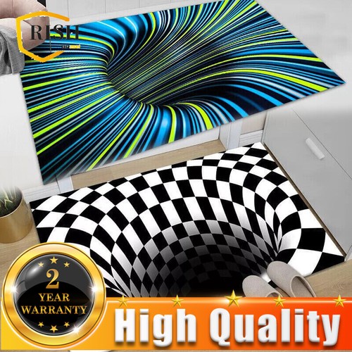 Swirl rug illusion optical - 3d,