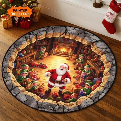 Christmas decorations rug - 3d,