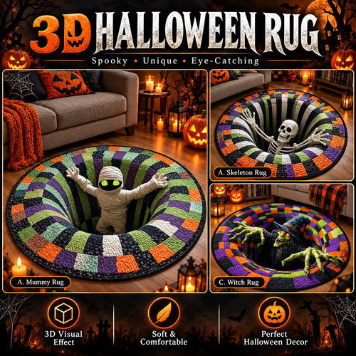 Halloween rug novelty - 3d,