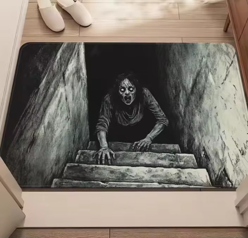Halloween door mat optical - halloween,