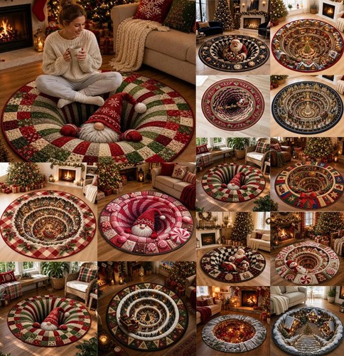 Christmas decorations rug - 3d,