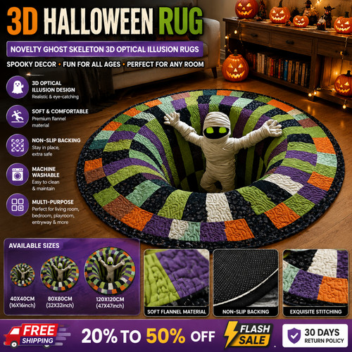 Halloween rug novelty - 3d, rug,