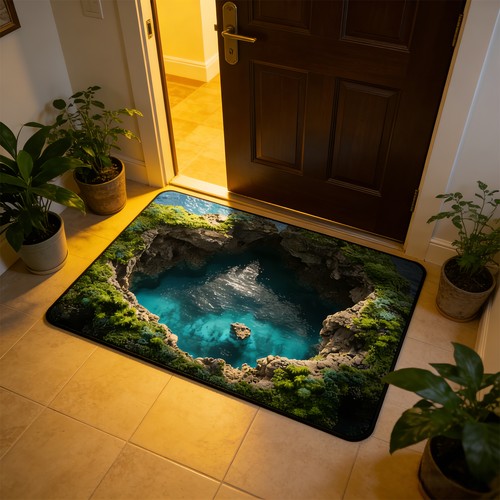 Non slip door floor mat - door,