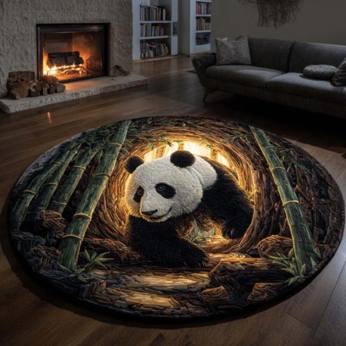 Halloween round rug - 3d,