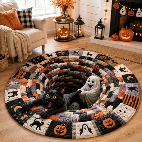 Halloween rug ghost - rug,