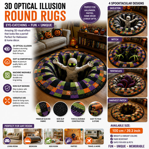Halloween rug novelty - 3d,