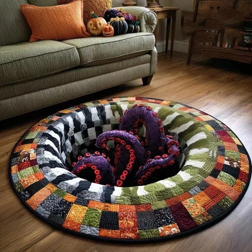 Halloween vortex round rug - round,