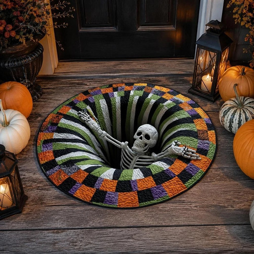 Halloween decor door - door, mat