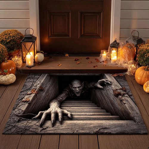 Halloween door mat optical - mat, 3d