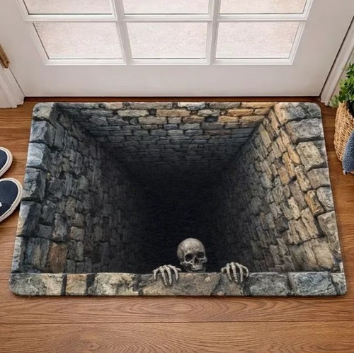 Halloween door mat optical - mat, 3d