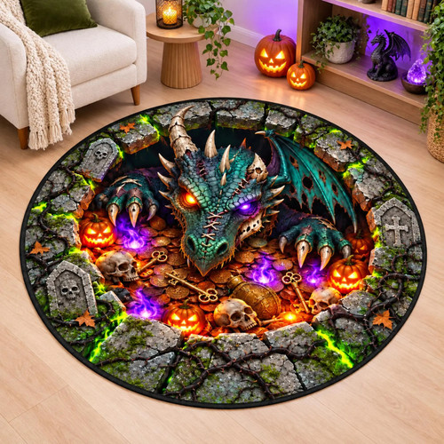 Halloween rug ghost - 3d,