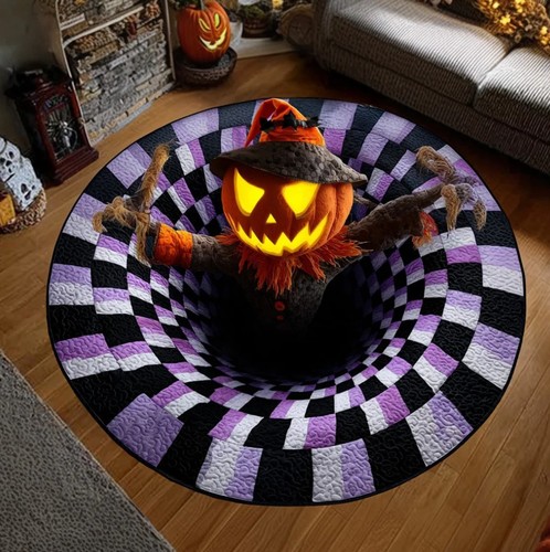 Halloween round rug spooky - halloween, 3d