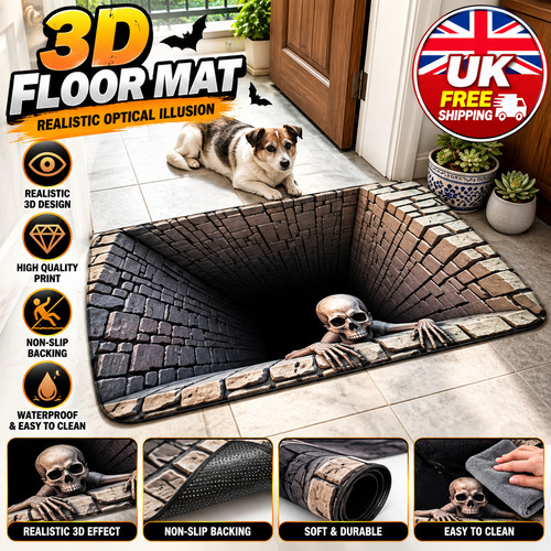 Halloween door mat optical - halloween,